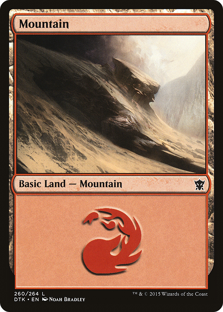 Mountain (260) (DTK-260) [Dragons of Tarkir] MTG Single Wizards of the Coast