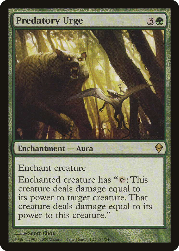 Predatory Urge (ZEN-175) [Zendikar] Foil MTG Single Wizards of the Coast