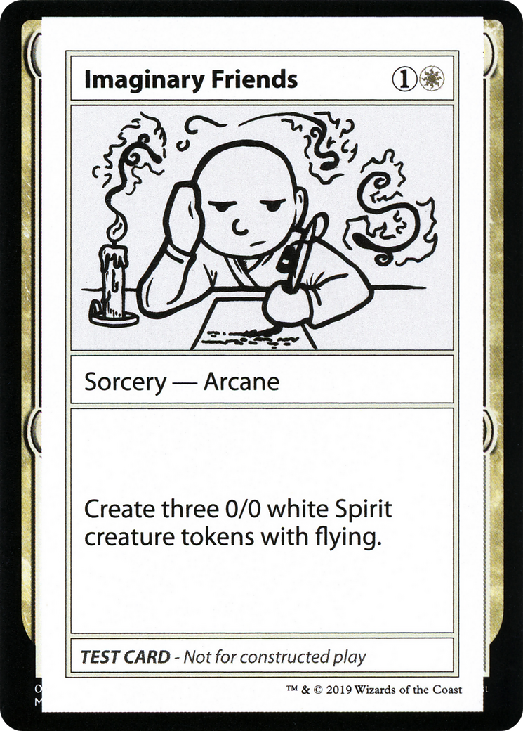 Imaginary Friends (CMB1-007) [Mystery Booster] Playtest Cards 2021 MTG Single Wizards of the Coast