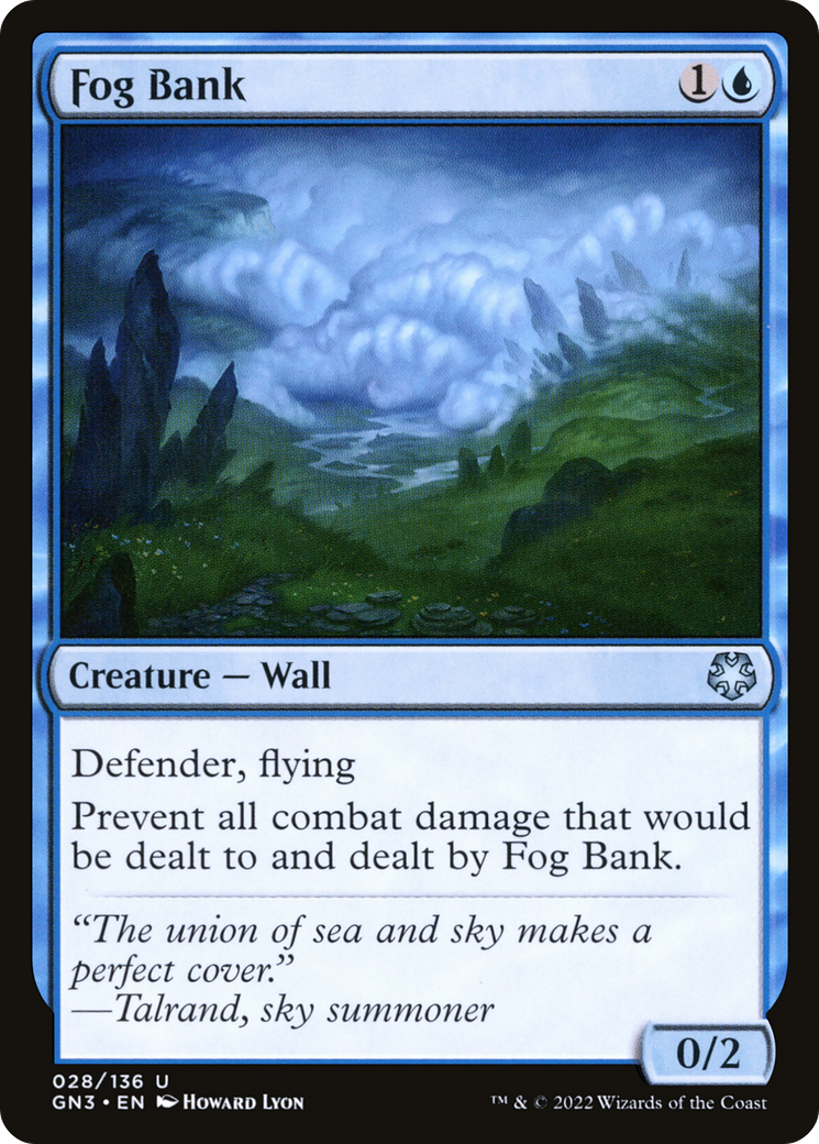 Fog Bank (GN3-028) [Misc] Game Night: Free-for-All MTG Single Wizards of the Coast