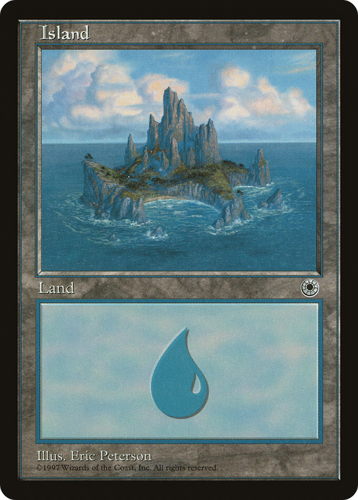 Island (Castle Cove) (POR-) [Misc] Portal MTG Single Wizards of the Coast