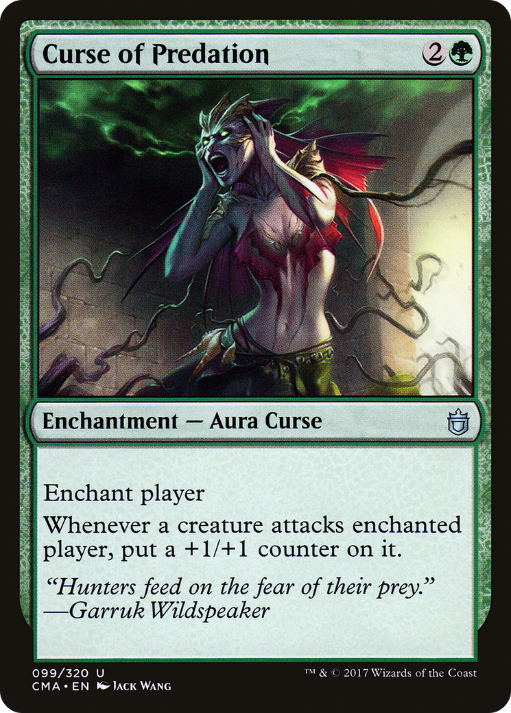 Curse of Predation (CMA-099) [Commander Anthology] MTG Single Wizards of the Coast