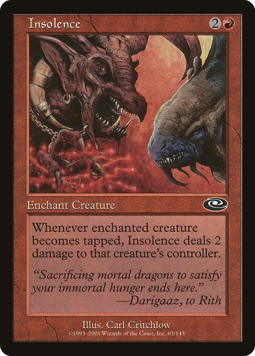 Insolence (PLS-063) [Planeshift] MTG Single Wizards of the Coast