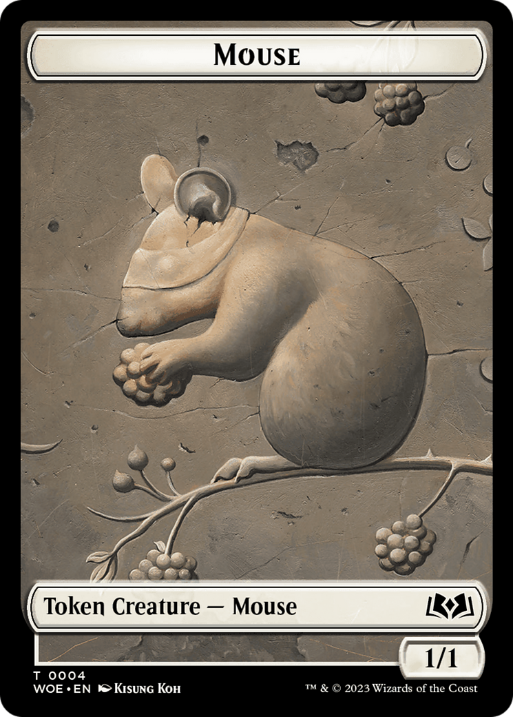 Mouse (TWOE-004) [Tokens] Wilds of Eldraine Tokens Foil MTG Single Wizards of the Coast