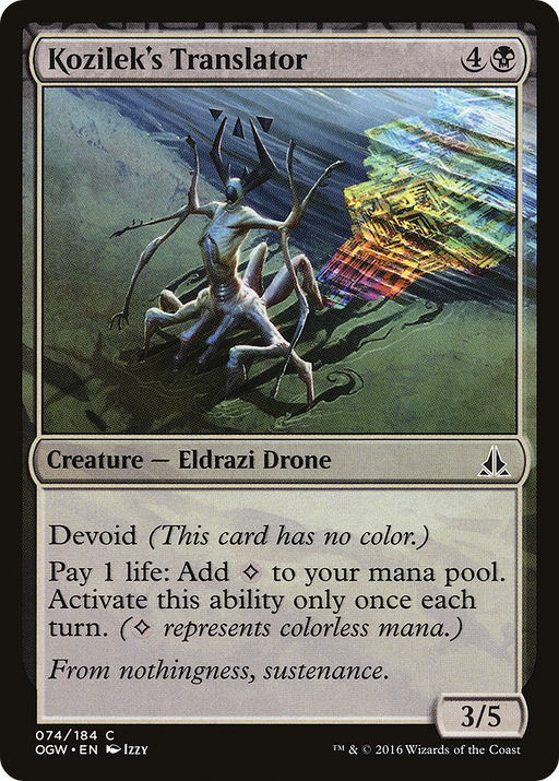 Kozilek's Translator (OGW-074) [Oath of the Gatewatch] MTG Single Wizards of the Coast