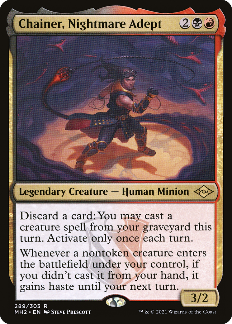 Chainer, Nightmare Adept (MH2-289) [Modern Horizons 2] MTG Single Wizards of the Coast