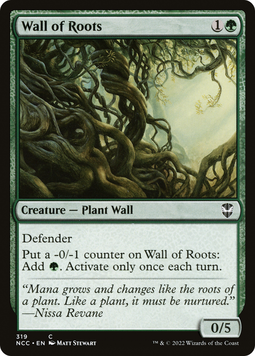 Wall of Roots (NCC-319) [New Capenna Commander] MTG Single Wizards of the Coast