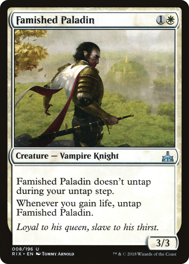 Famished Paladin (RIX-008) [Rivals of Ixalan] Foil MTG Single Wizards of the Coast