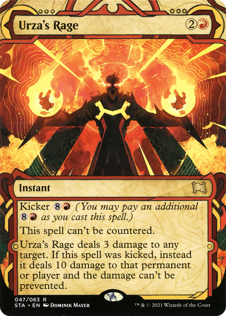 Urza's Rage (STA-047) [Strixhaven Mystical Archive] (Showcase) (Borderless) MTG Single Wizards of the Coast