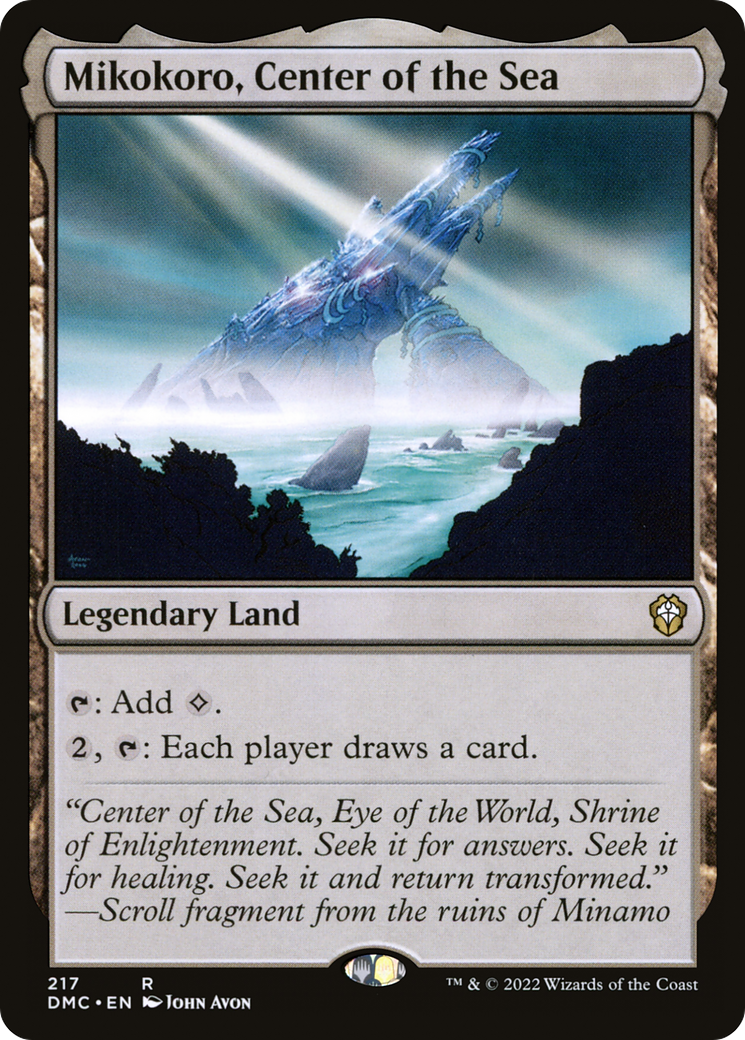 Mikokoro, Center of the Sea (DMC-217) [Dominaria United Commander] MTG Single Wizards of the Coast