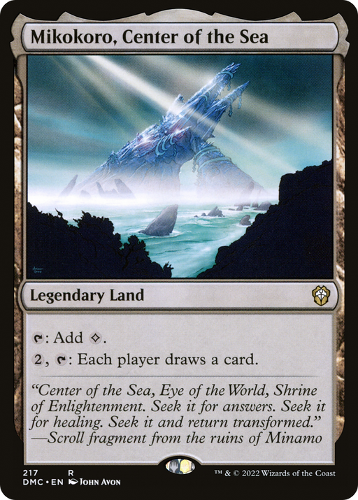 Mikokoro, Center of the Sea (DMC-217) [Dominaria United Commander] MTG Single Wizards of the Coast