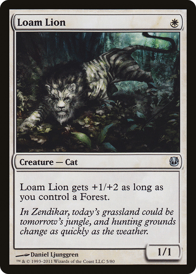 Loam Lion (DDH-005) [Misc] Duel Decks: Ajani vs. Nicol Bolas MTG Single Wizards of the Coast