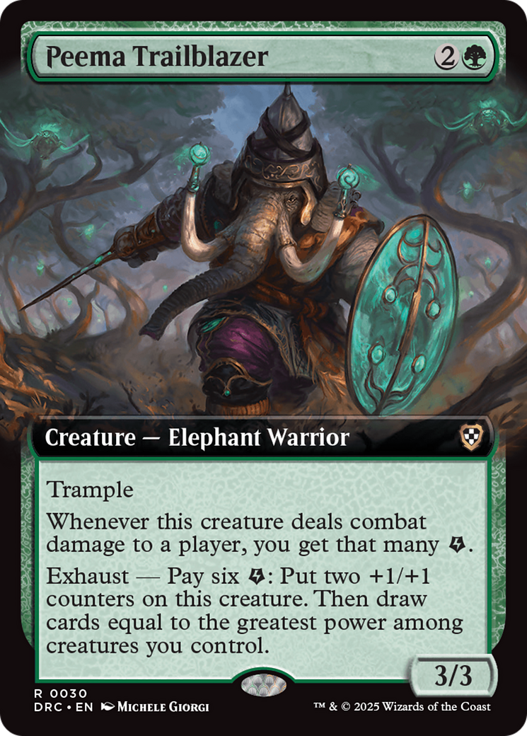Peema Trailblazer (DRC-030) [Aetherdrift Commander] (Extended Art) MTG Single Wizards of the Coast