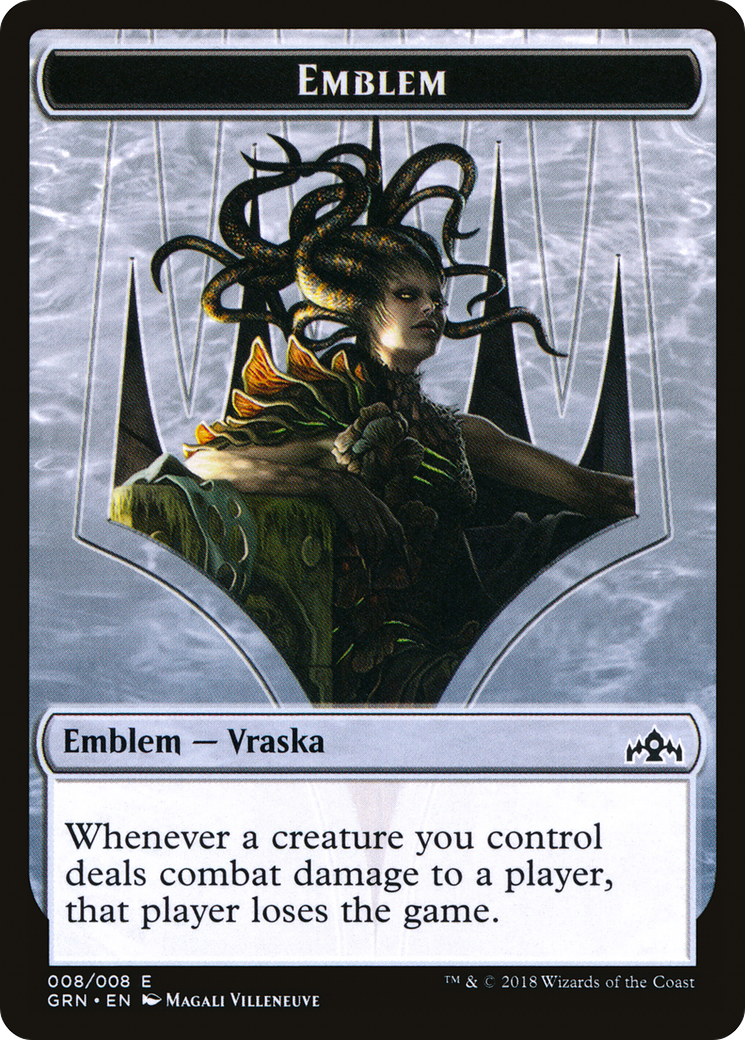 Emblem - Vraska, Golgari Queen (GRN-008) [Tokens] Guilds of Ravnica Tokens MTG Single Wizards of the Coast