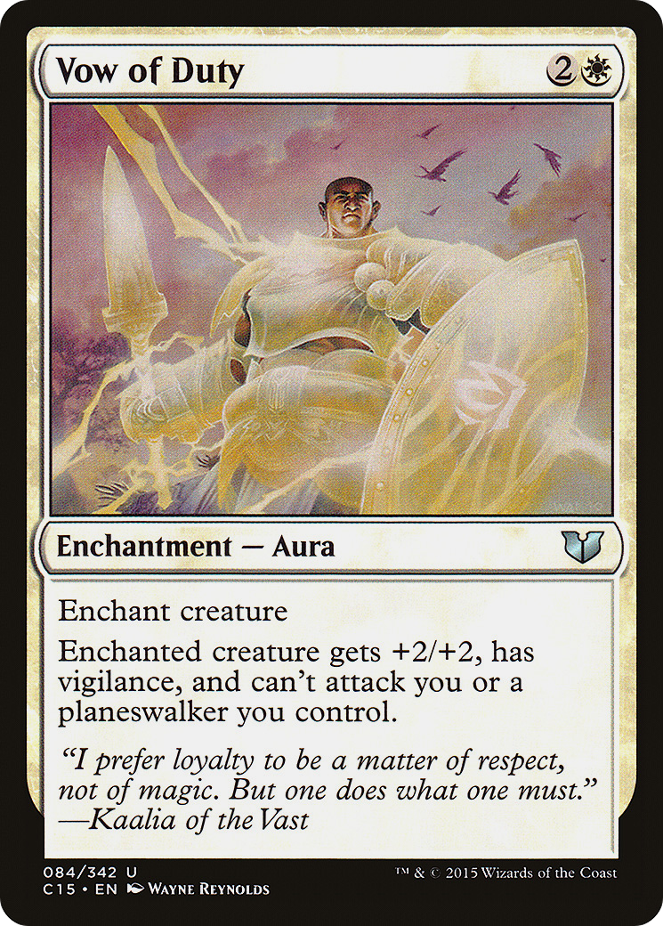 Vow of Duty (C15-084) [Commander 2015] MTG Single Wizards of the Coast