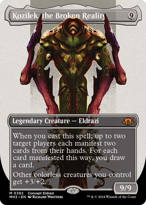 Kozilek, the Broken Reality (MH3-382) [Modern Horizons 3] (Borderless) MTG Single Modern Horizons 3