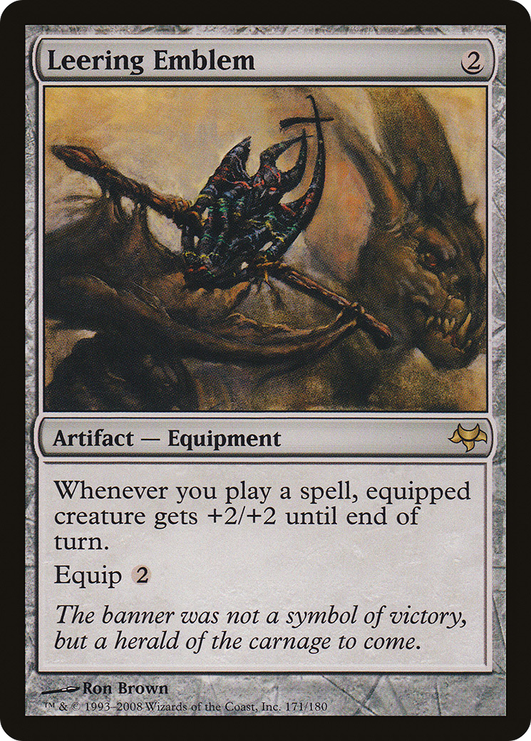 Leering Emblem (EVE-171) [Eventide] MTG Single Wizards of the Coast