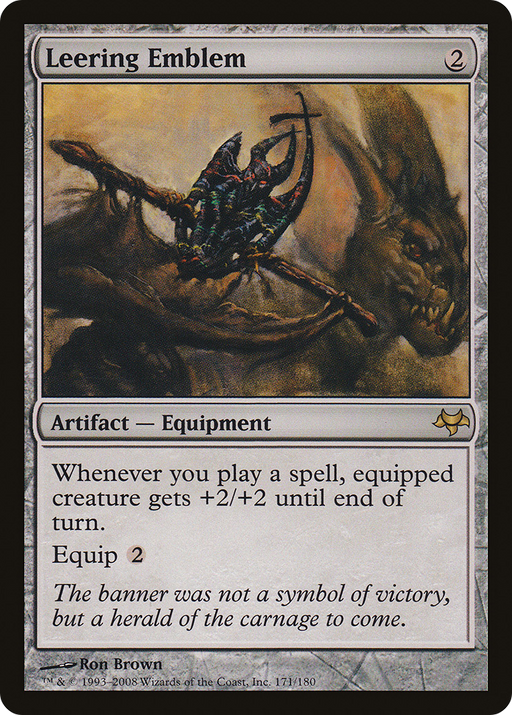 Leering Emblem (EVE-171) [Eventide] MTG Single Wizards of the Coast