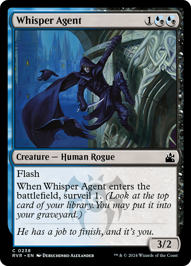 Whisper Agent (RVR-238) [Ravnica Remastered] Foil MTG Single Wizards of the Coast
