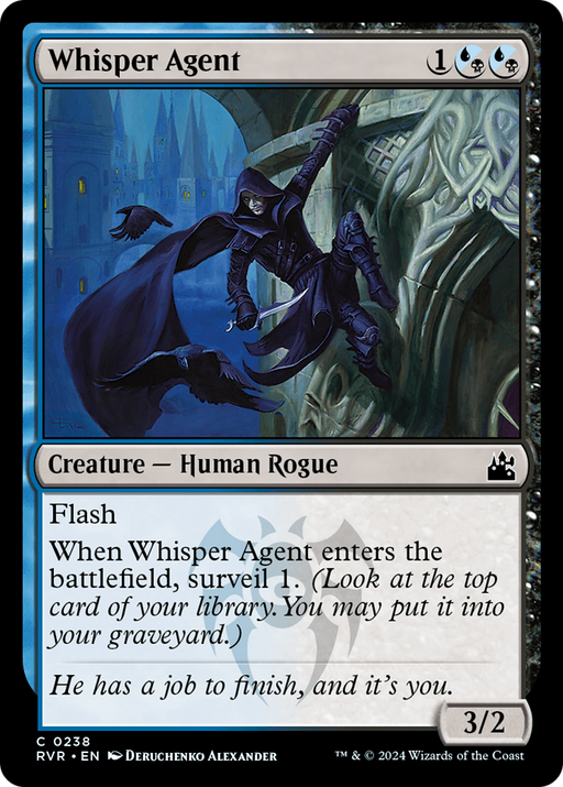 Whisper Agent (RVR-238) [Ravnica Remastered] MTG Single Wizards of the Coast