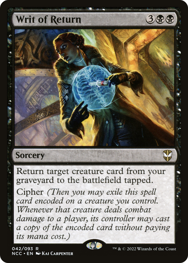 Writ of Return (NCC-042) [New Capenna Commander] MTG Single Wizards of the Coast