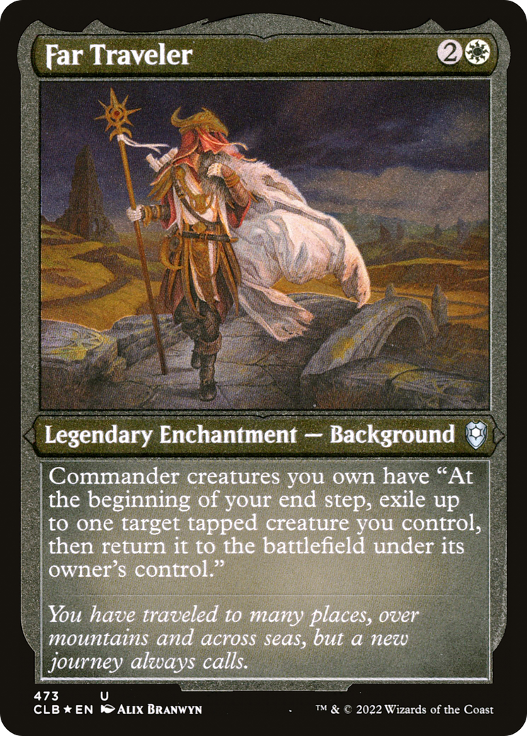 Far Traveler (CLB-473) [Commander Legends: Battle for Baldur's Gate] Etched Foil MTG Single Wizards of the Coast