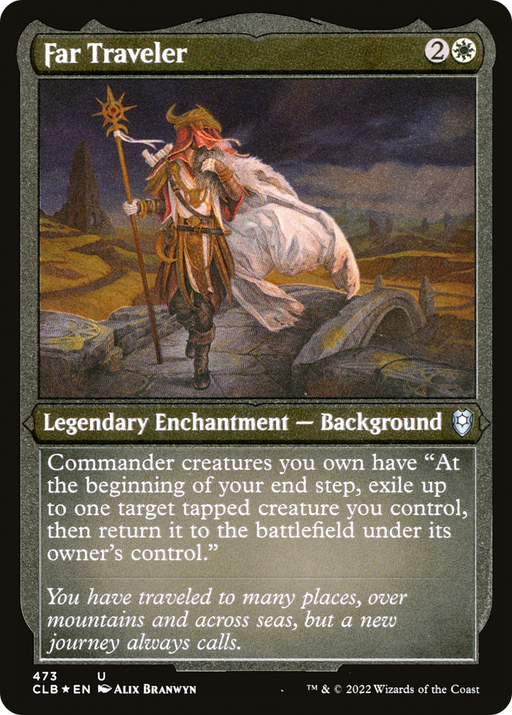 Far Traveler (CLB-473) [Commander Legends: Battle for Baldur's Gate] Etched Foil MTG Single Wizards of the Coast