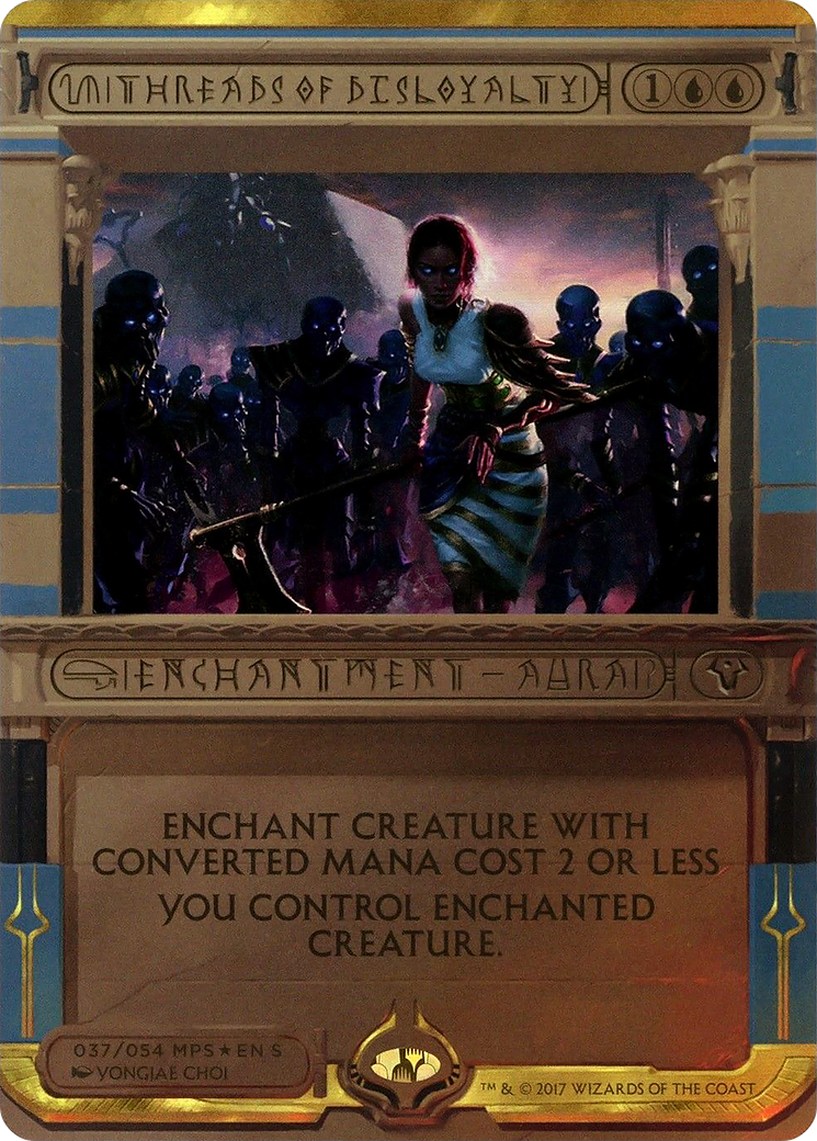 Threads of Disloyalty (MPS2-037) [Amonkhet Invocations] (Borderless) Foil MTG Single Wizards of the Coast
