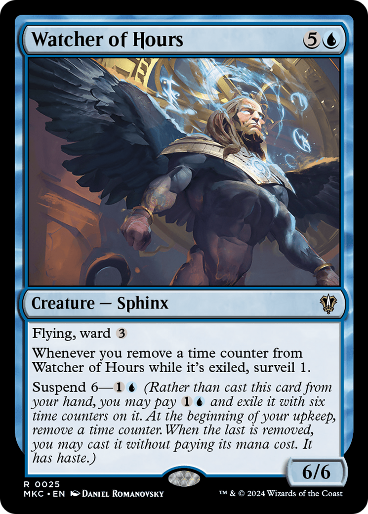 Watcher of Hours (MKC-025) [Murders at Karlov Manor Commander] MTG Single Wizards of the Coast