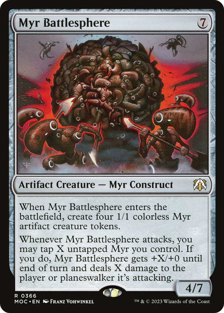 Myr Battlesphere (MOC-366) [March of the Machine Commander] MTG Single Wizards of the Coast
