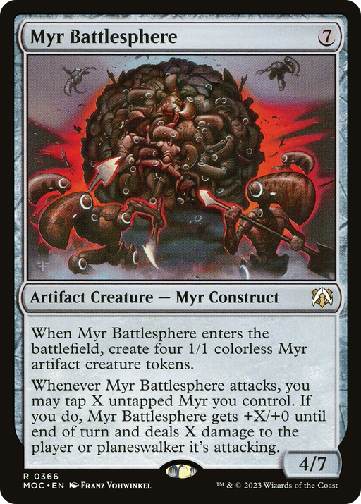 Myr Battlesphere (MOC-366) [March of the Machine Commander] MTG Single Wizards of the Coast