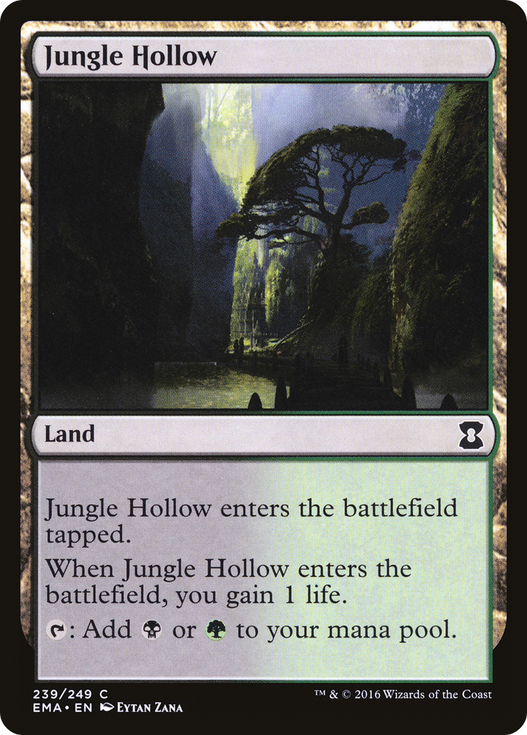 Jungle Hollow (EMA-239) [Eternal Masters] Foil MTG Single Wizards of the Coast