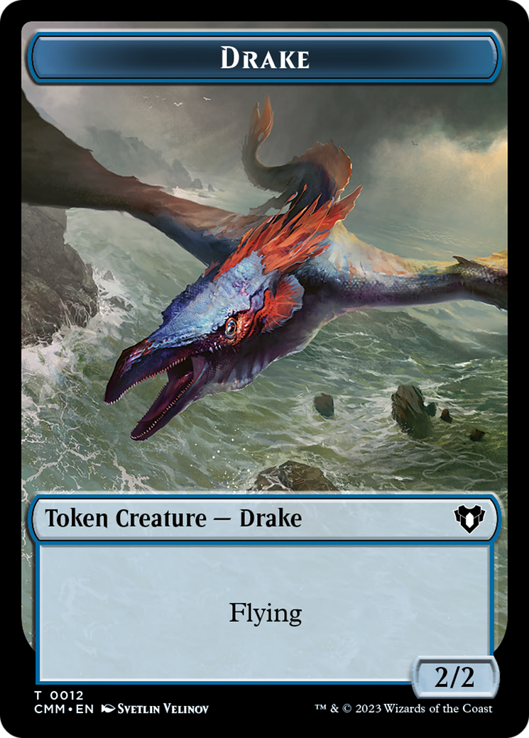 Drake Token [Commander Masters Tokens] MTG Single Magic: The Gathering   