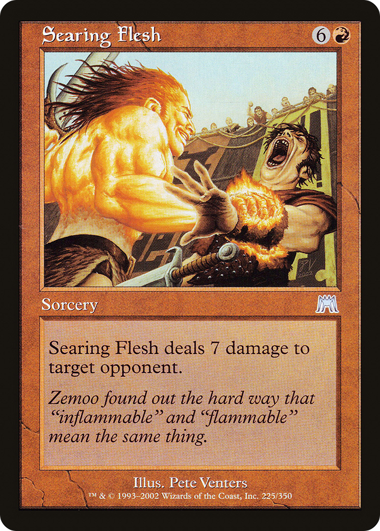 Searing Flesh (ONS-225) [Onslaught] MTG Single Wizards of the Coast