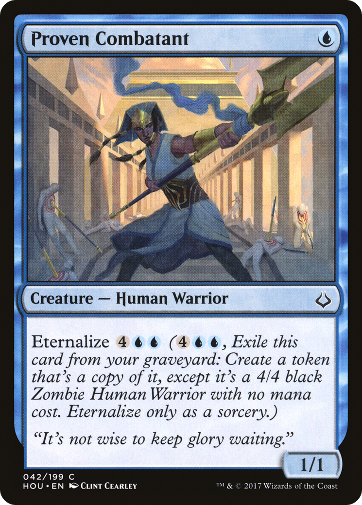Proven Combatant (HOU-042) [Hour of Devastation] Foil MTG Single Wizards of the Coast