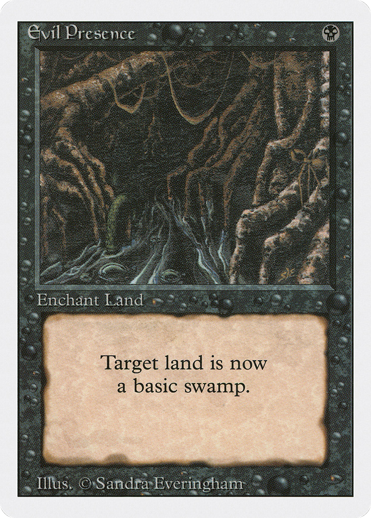 Evil Presence (3ED-) [Revised Edition] MTG Single Wizards of the Coast