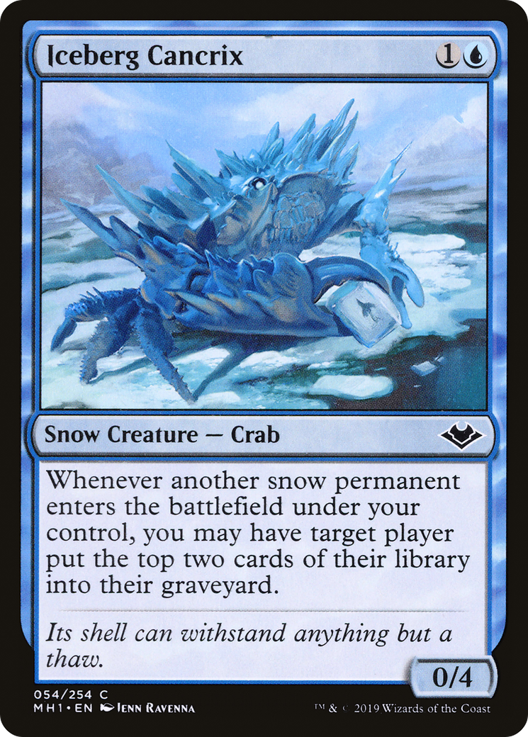 Iceberg Cancrix (MH1-054) [Modern Horizons] MTG Single Modern Horizons