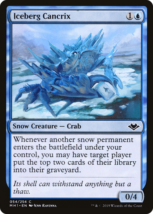 Iceberg Cancrix (MH1-054) [Modern Horizons] Foil MTG Single Modern Horizons