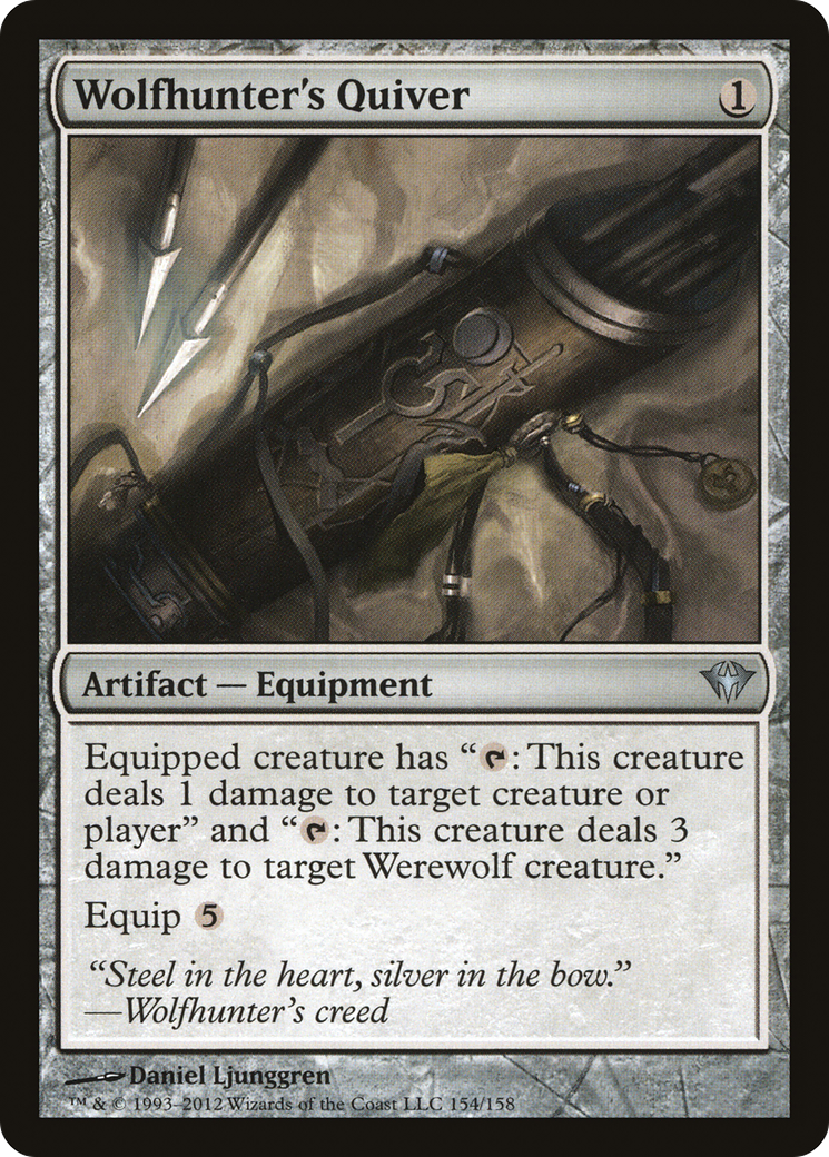 Wolfhunter's Quiver (DKA-154) [Dark Ascension] Foil MTG Single Wizards of the Coast