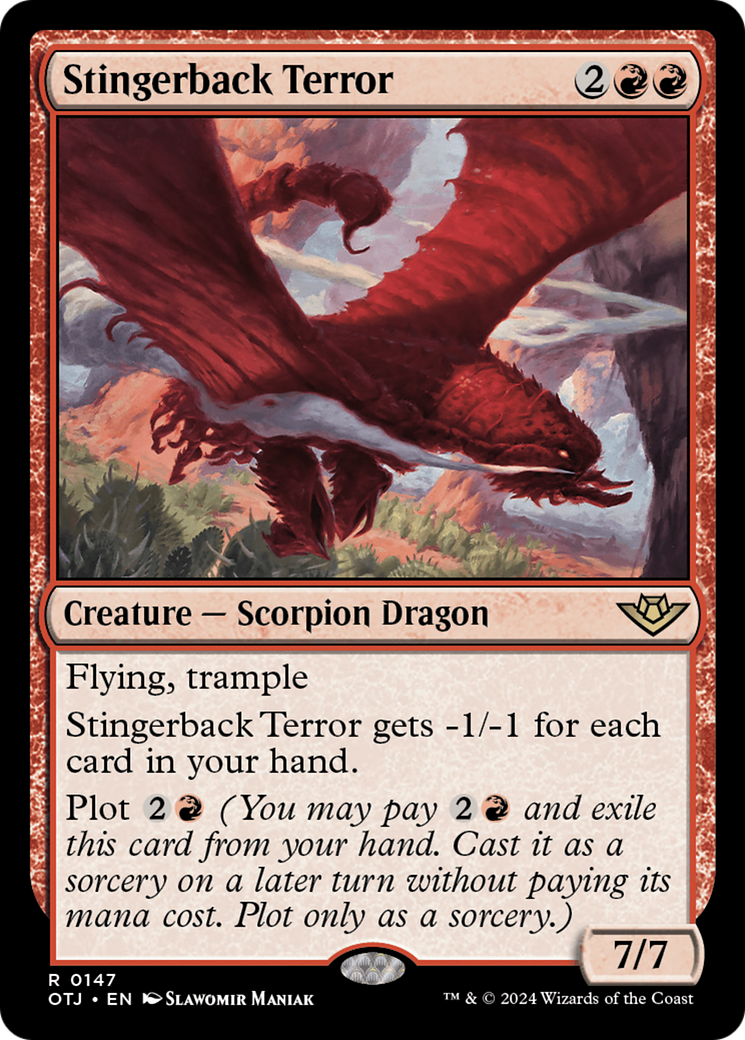 Stingerback Terror (OTJ-147) [Outlaws of Thunder Junction] MTG Single Wizards of the Coast