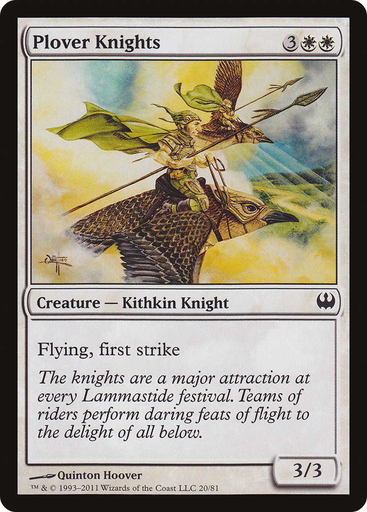 Plover Knights (DDG-020) [Misc] Duel Decks: Knights vs. Dragons MTG Single Wizards of the Coast