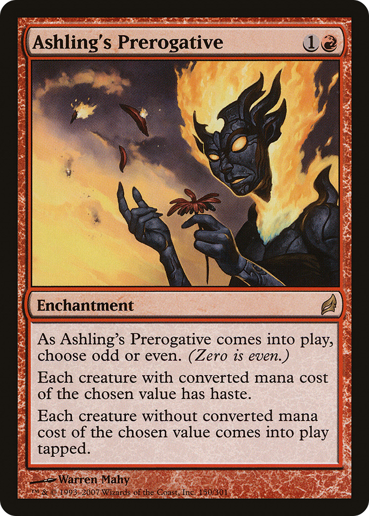 Ashling's Prerogative (LRW-150) [Lorwyn] MTG Single Wizards of the Coast