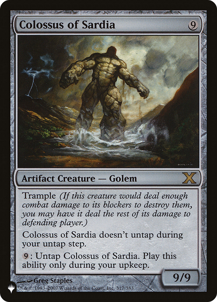 Colossus of Sardia (LIST-10E-317) [Mystery Booster] The List MTG Single Wizards of the Coast
