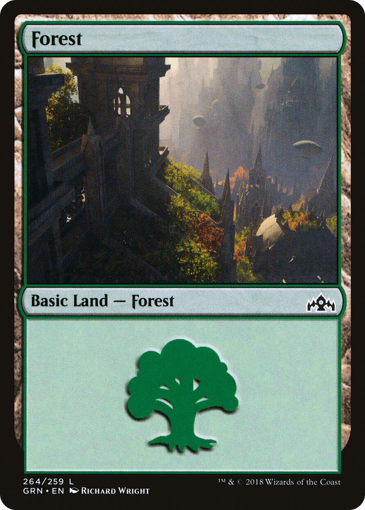 Forest (GRN-264) [Guilds of Ravnica] MTG Single Wizards of the Coast