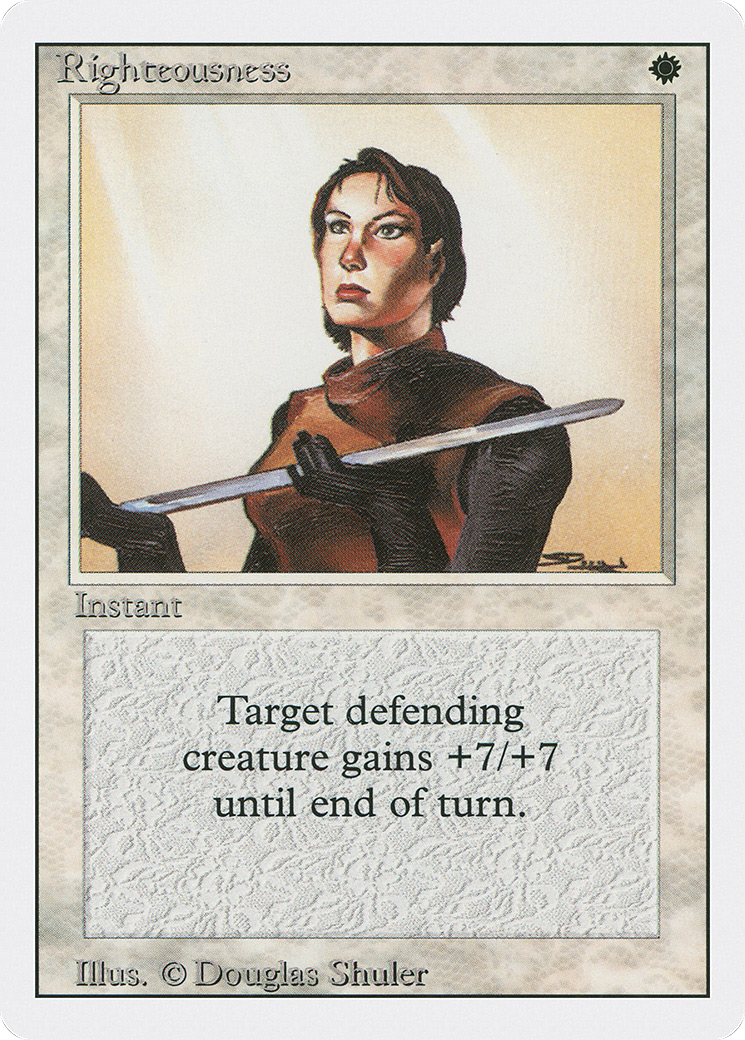 Righteousness (3ED-037) [Revised Edition] MTG Single Wizards of the Coast