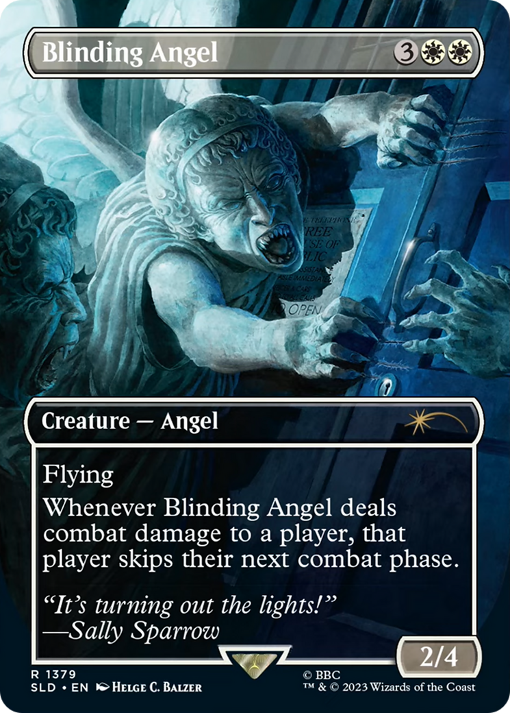 Blinding Angel (SLD-1379) [Secret Lair] Drop (Borderless) Foil MTG Single Wizards of the Coast