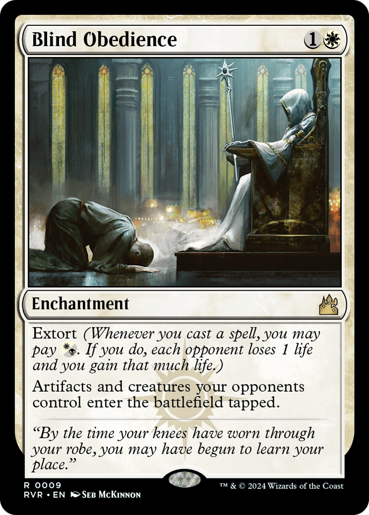Blind Obedience (RVR-009) [Ravnica Remastered] Foil MTG Single Wizards of the Coast