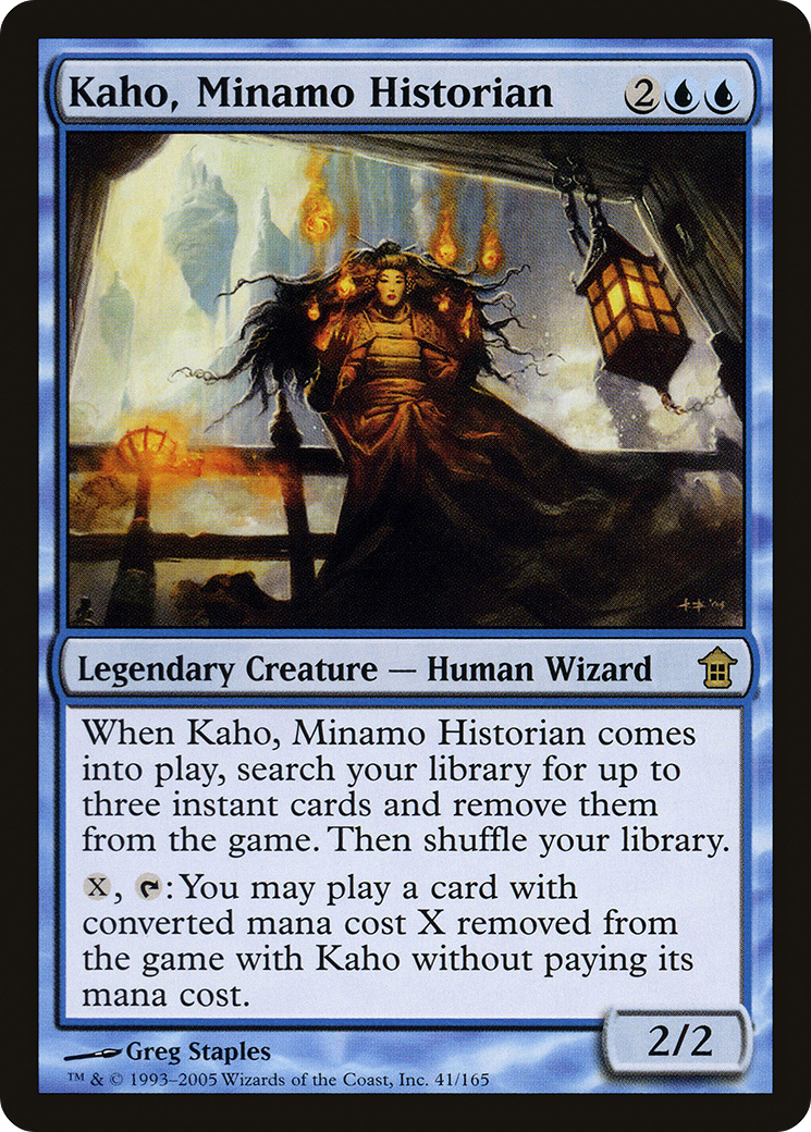 Kaho, Minamo Historian (SOK-041) [Saviors of Kamigawa] MTG Single Wizards of the Coast