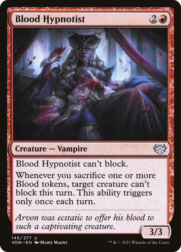 Blood Hypnotist (VOW-145) [Innistrad: Crimson Vow] Foil MTG Single Wizards of the Coast