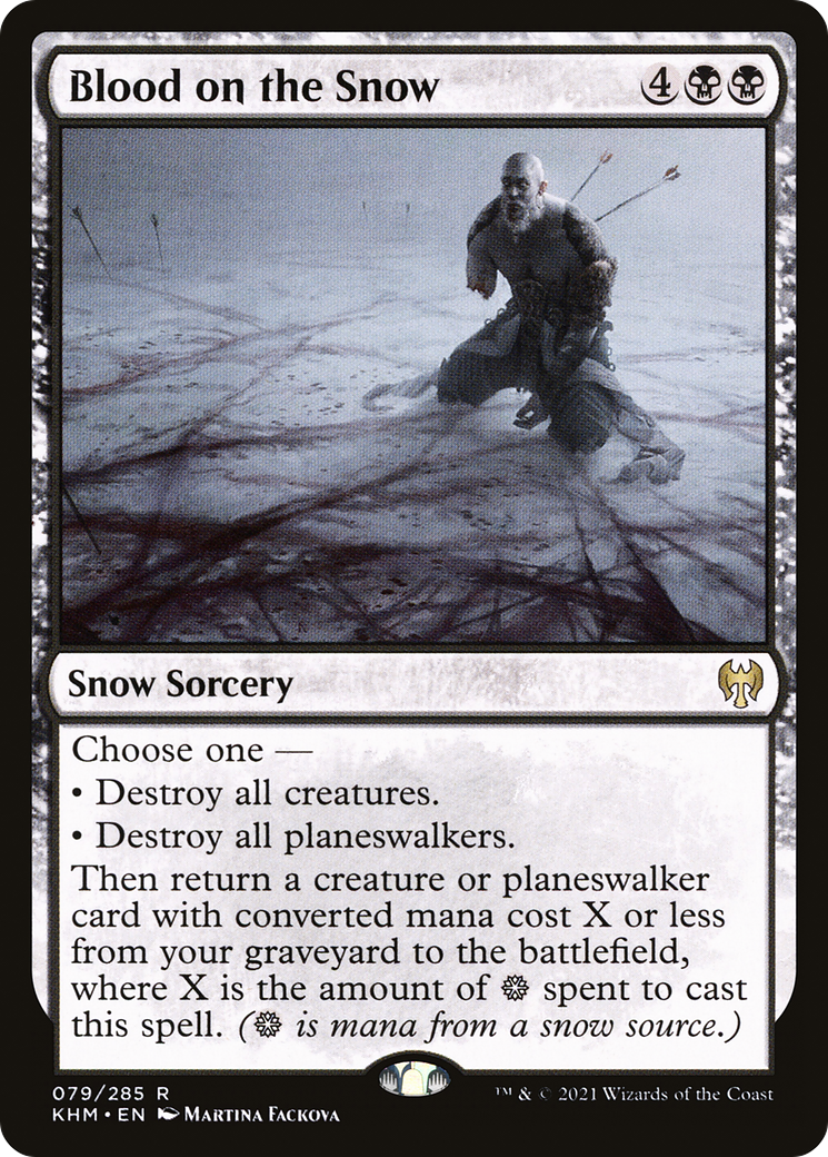 Blood on the Snow (KHM-079) [Kaldheim] Foil MTG Single Wizards of the Coast